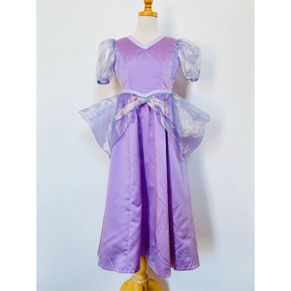 Girls 8/10 Handmade Purple Princess Dress Costume - Picture 1 of 8